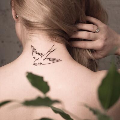 Tatu pticy na spine