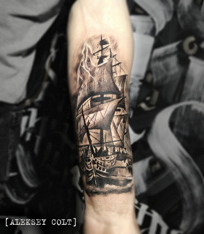 Фото тату Aleksey Colt | Pirates of the 