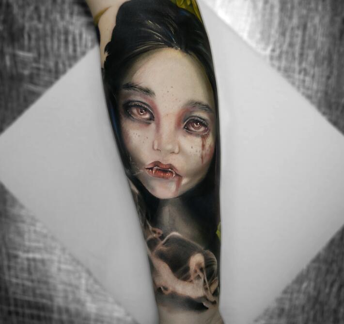 Фото тату Vampire Doll 