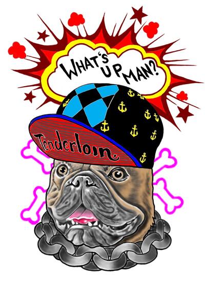 Francuzskiy buldog (eskiz)
