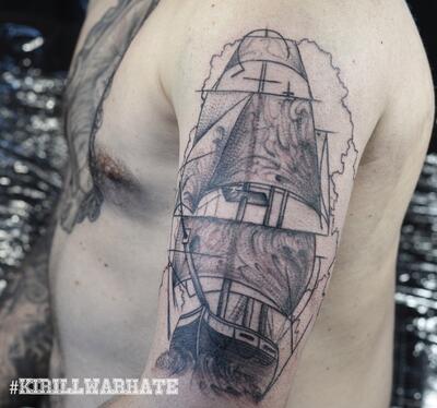 Tatu kolibri na pleche