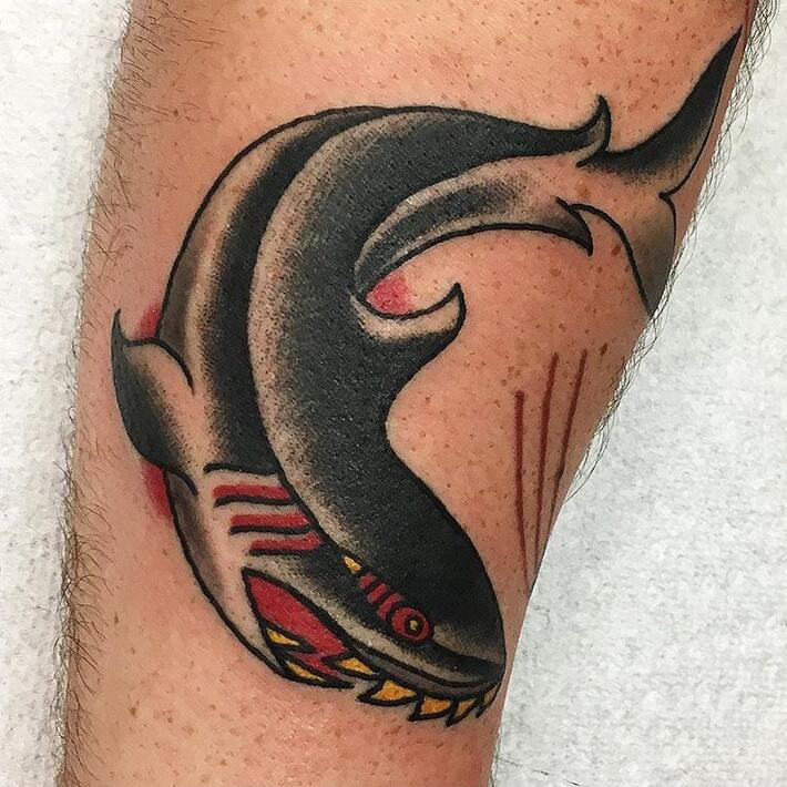  #philadelphia #shark #traditional #americana #boldwillhold #color #getsome 