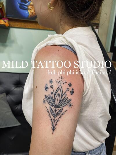 Flower tattoo bamboo tattoo Th