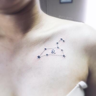Tatu zodiak na klyuchice
