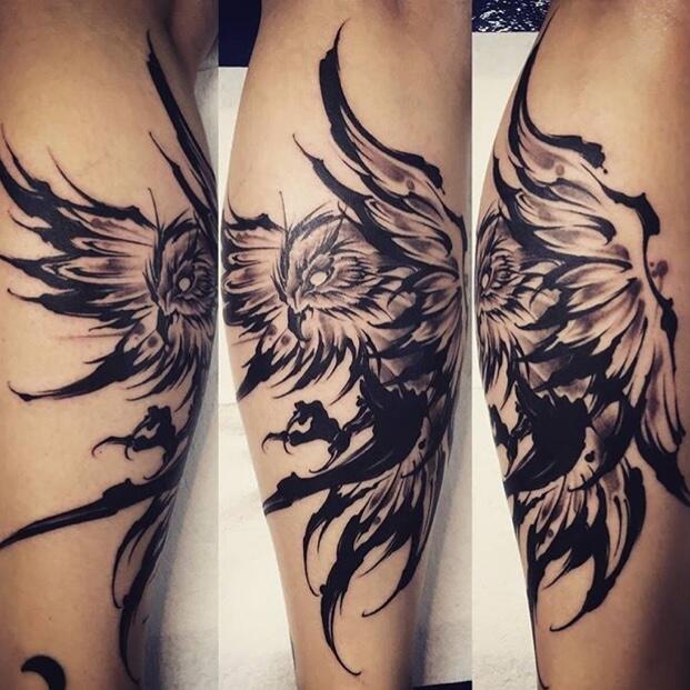          #owl #owltattoo #brushstroke #brushstroketattoo 