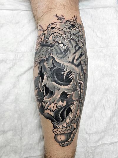 Cherep i tigr (cover up)