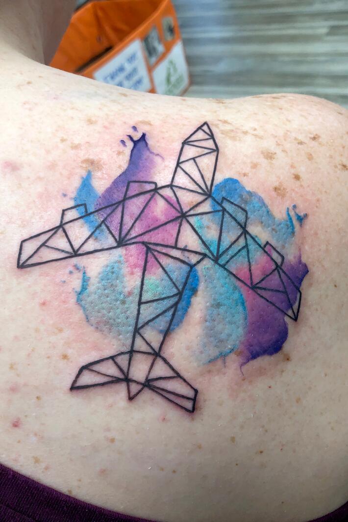  This one with some watercolor 