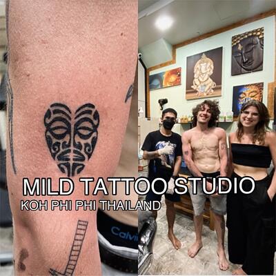 Maori tattoo bamboo tattoo Tha