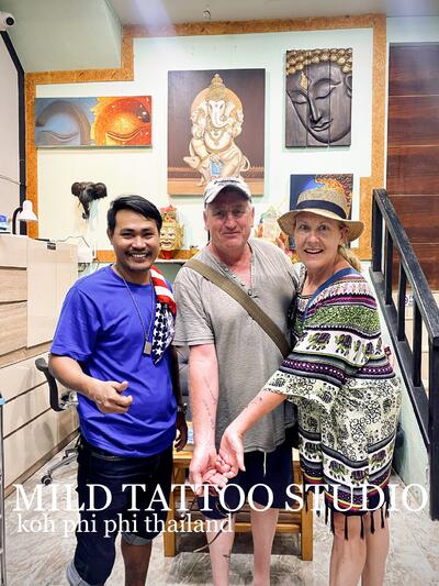 Bamboo tattoo Thailand at mild