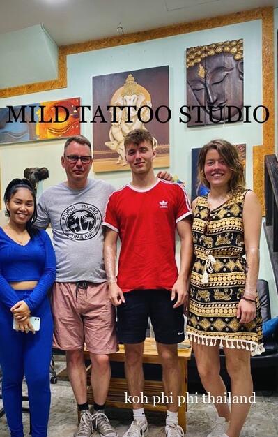 Bamboo tattoo Thailand at mild