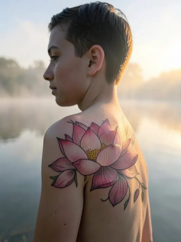 Тату (татуировка) Лотос: мужские и женские татуировки, 169 фото и эски