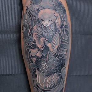 Кот и карп