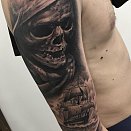 Black Ship BCN Tattoo 3